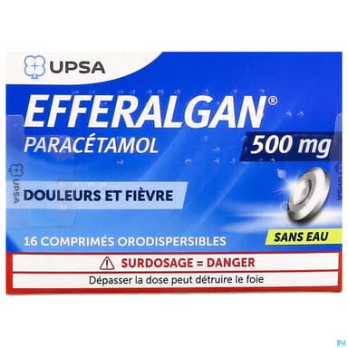 EFFERALGAN 500MG CPR ORODISP 16