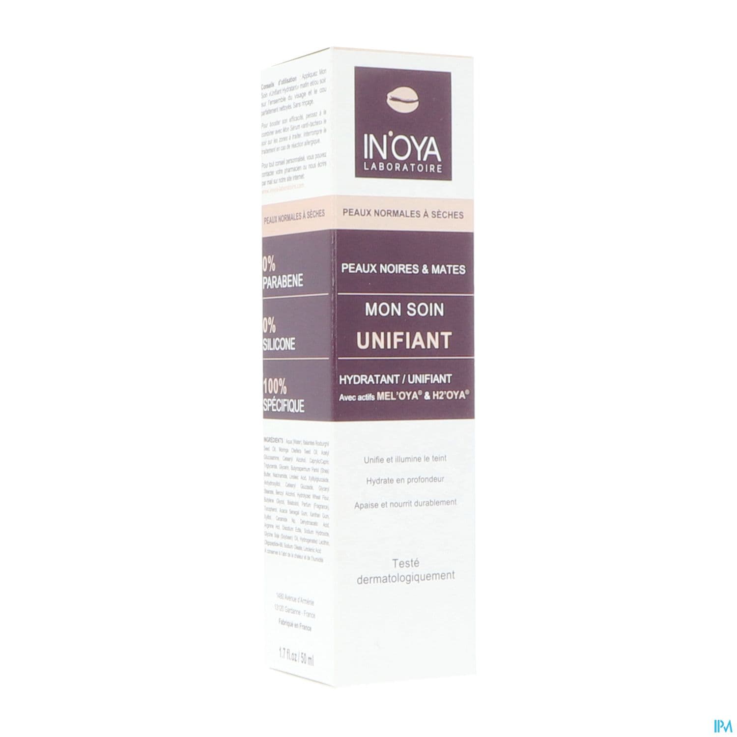 IN'OYA MEL'OYA UNIFIANT HYDRA 50ML — Pharmacie Fontaine Tours
