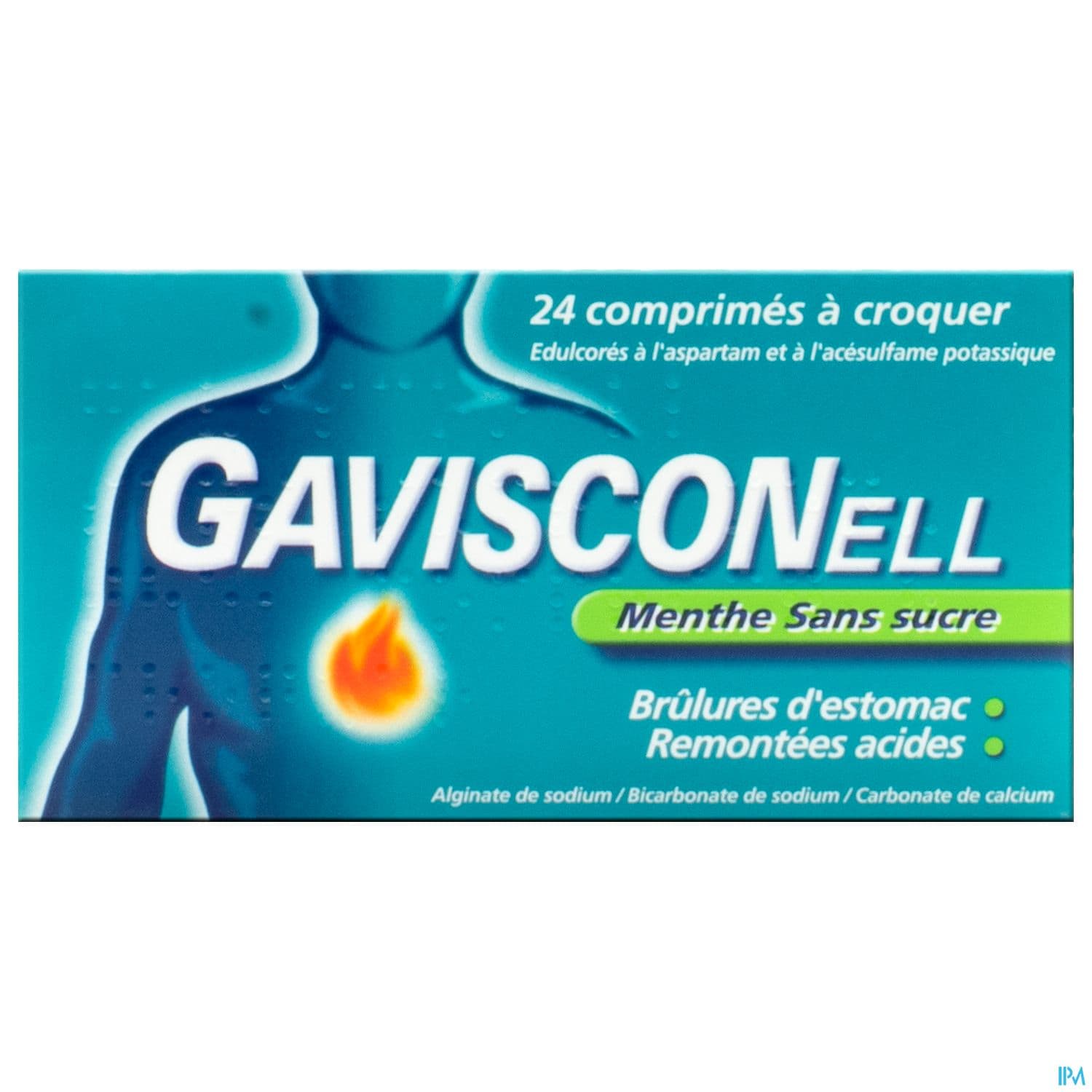 Gavisconell Sans Sucre Menthe Comprime A Croquer 24