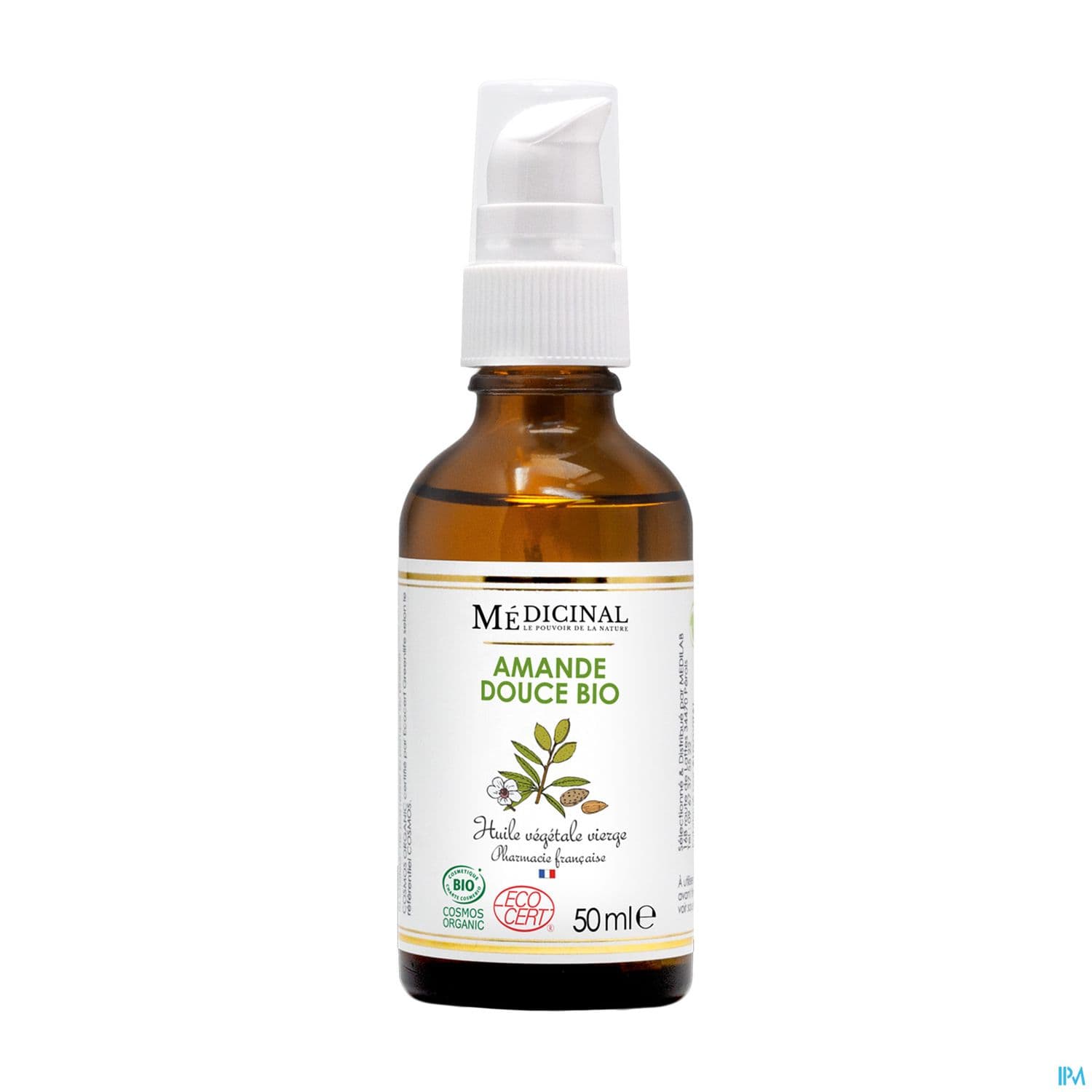 Medicinal Huile Vegetale Bio Amande Douce 50ml
