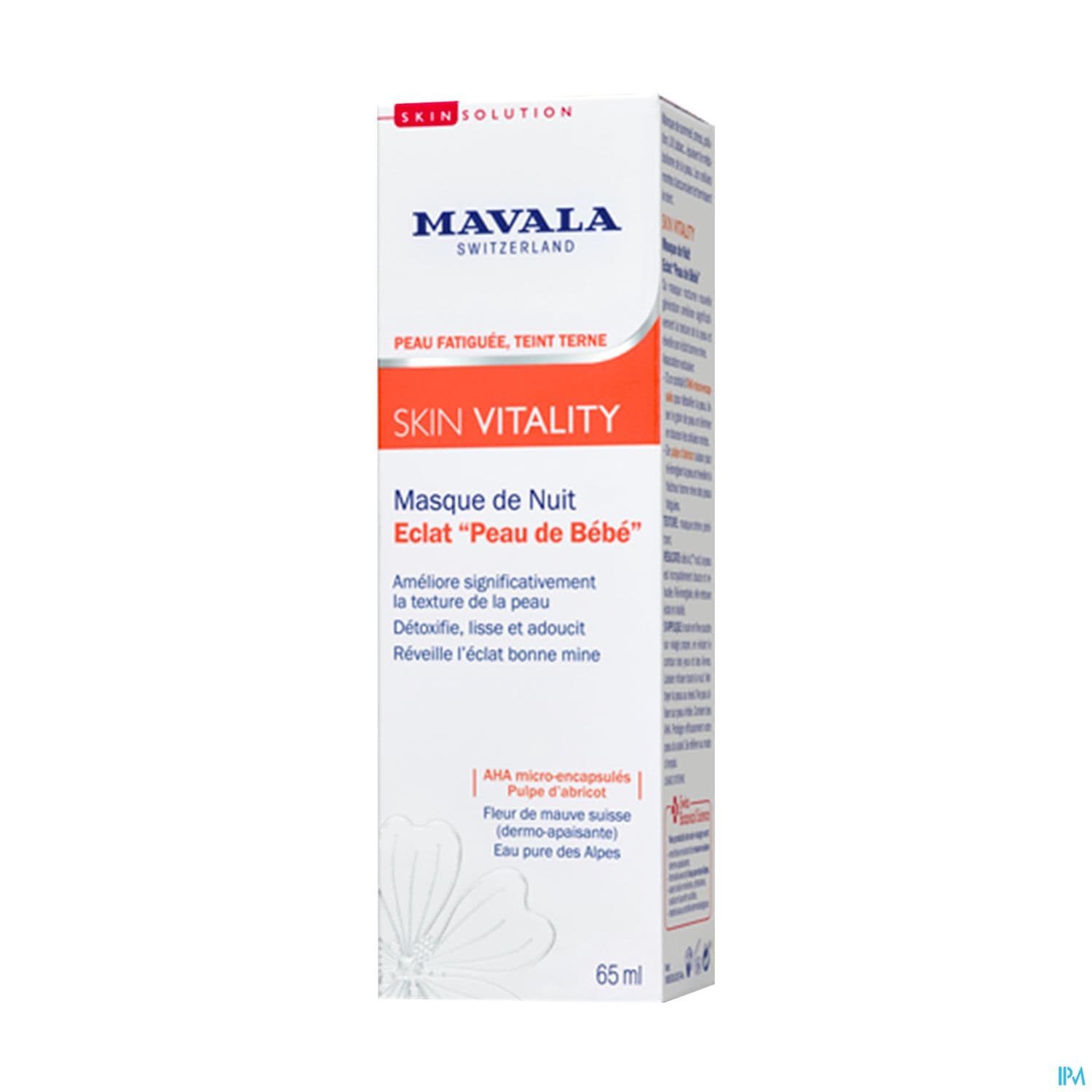 Mavala Skin Vitality Masque De Nuit Peau De Bebe 65ml — Pharmacie de la Gare Montparnasse