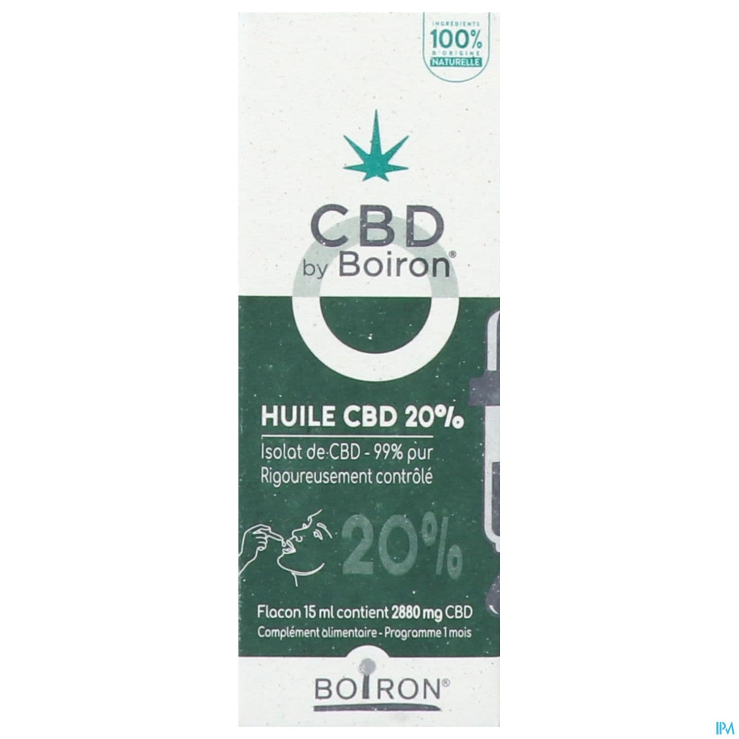 CBD BY BOIRON HUILE 20% 15ML