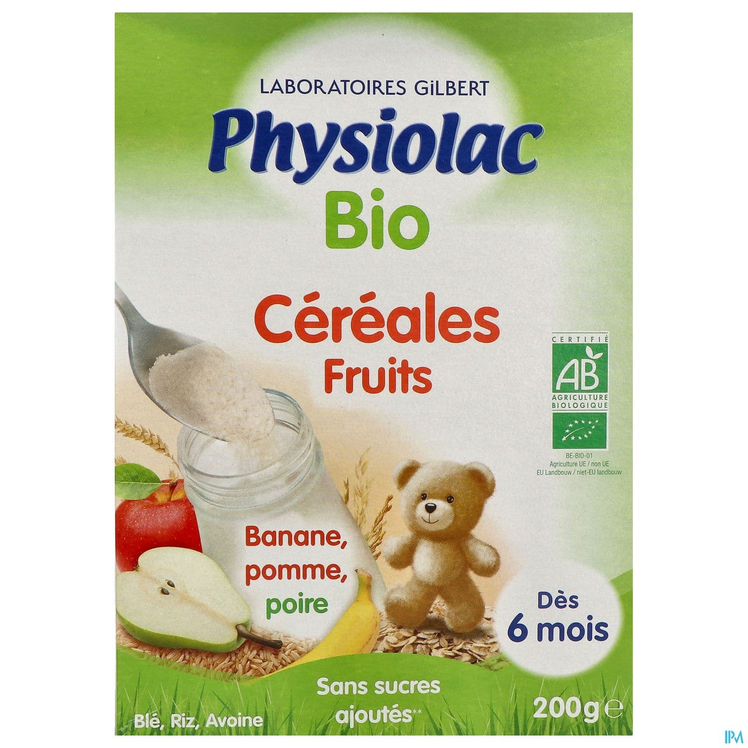PHYSIOLAC CEREALE FRUITS BIO 200G