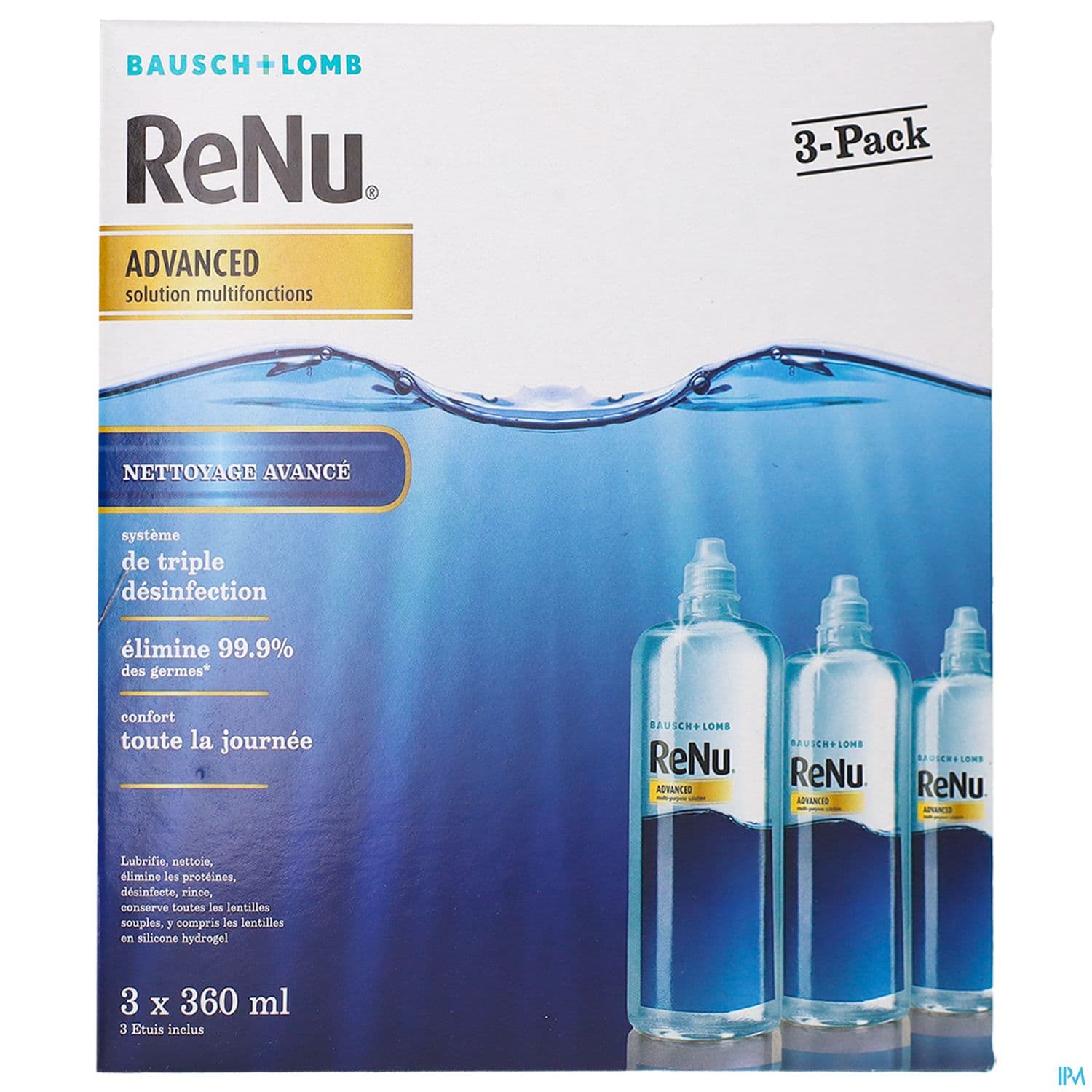 Renu Advanced Solution Multifonctions 360ml X3