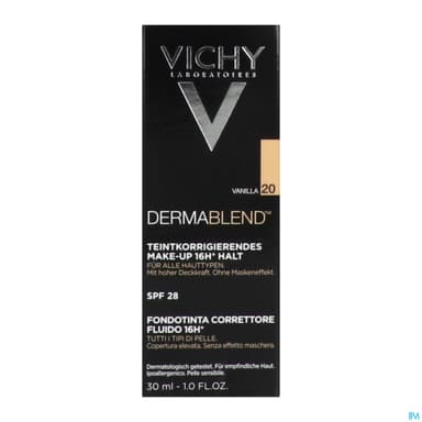 Vichy Dermablend Fluide Fond De Teint Correcteur 20 Vanilla 30ml