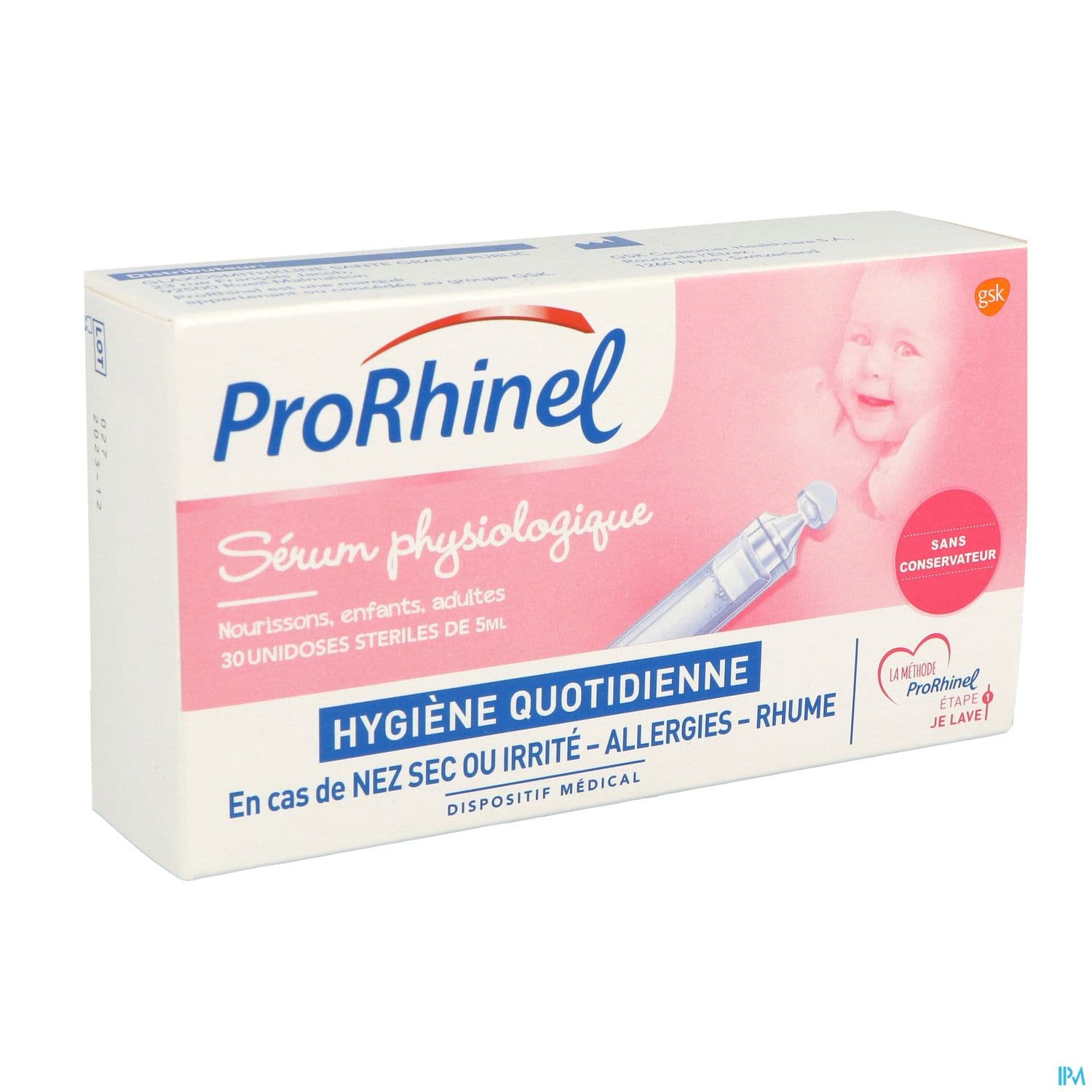 Prorhinel Serum Physiologique Unidose 5ml X30