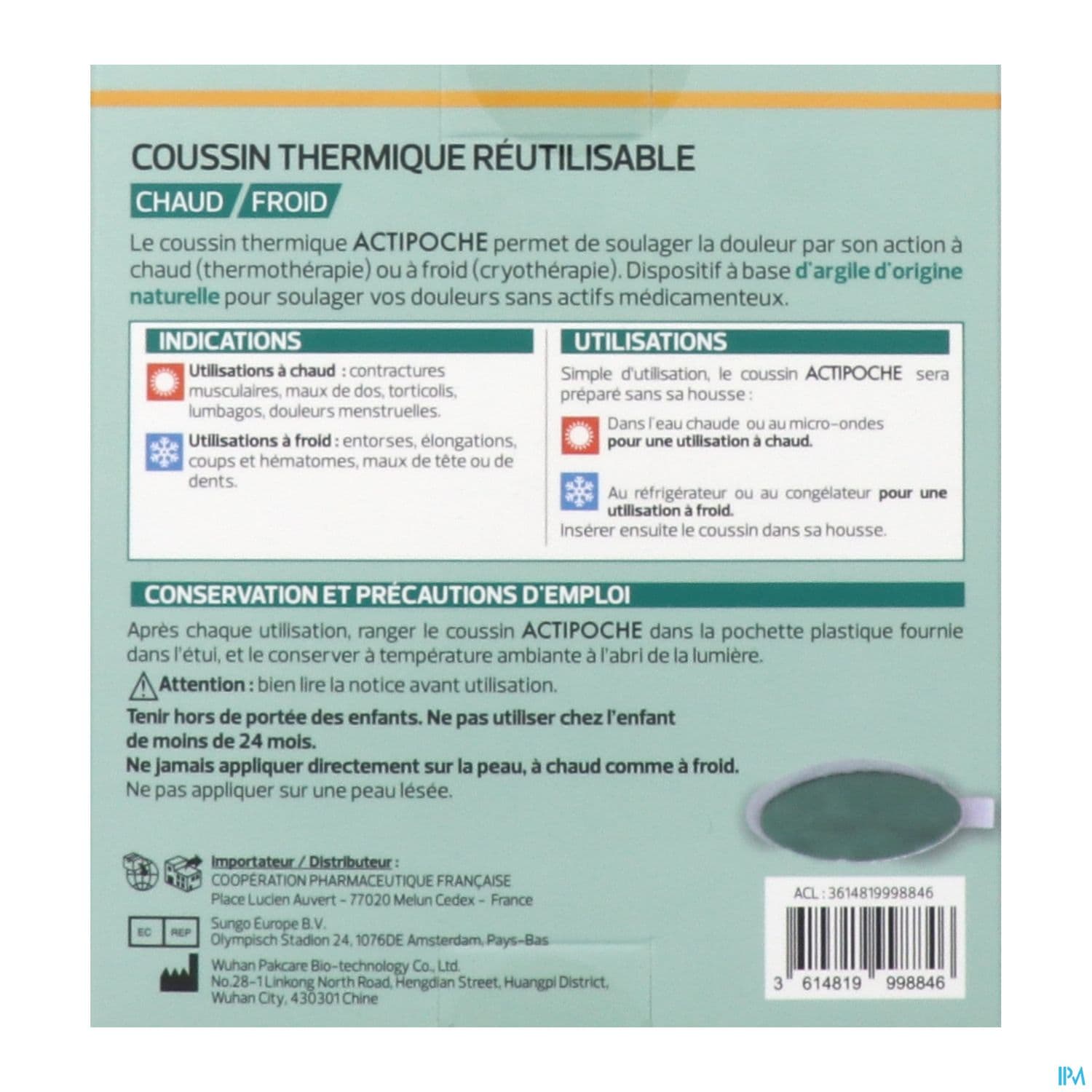 ACTIPOCHE ARGILE MULTI ZONES