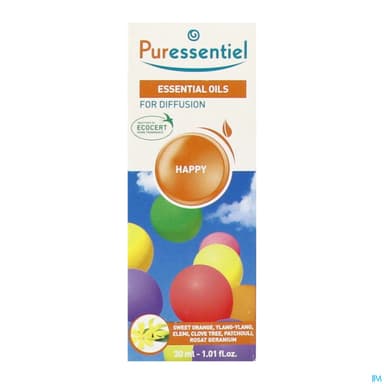 Puressentiel Diffuse Happy Huile Essentielle Pour Diffusionr 30ml