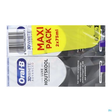 ORAL-B DENT 3D WHIT ADV CHARB2X75