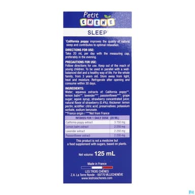 Petit Chene Sommeil 125ml