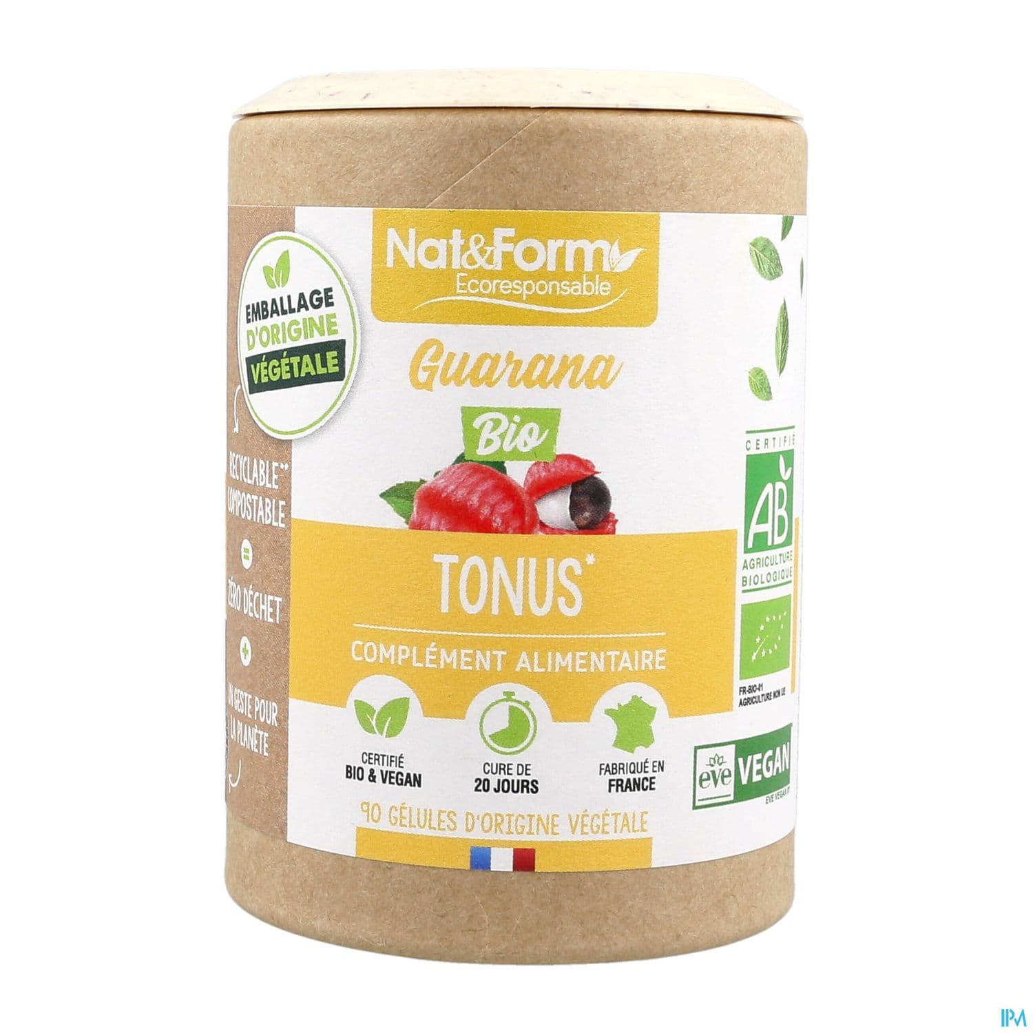 Nat Et Form Ecoresponsable Guarana Bio Gelule Vegetale 90