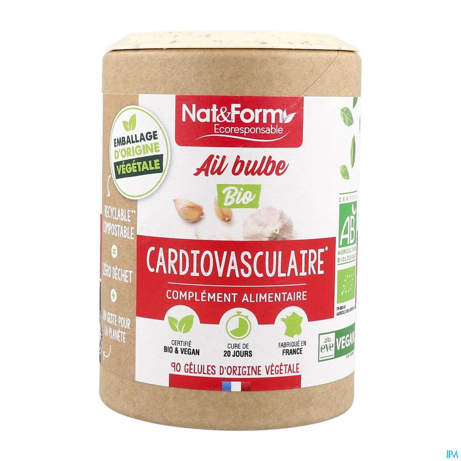 Nat Et Form Ecoresponsable Ail Bulbe Bio Gelule Vegetale 90