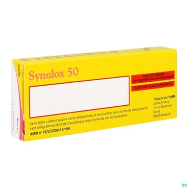 Synulox 50mg Comprime Appetent 10