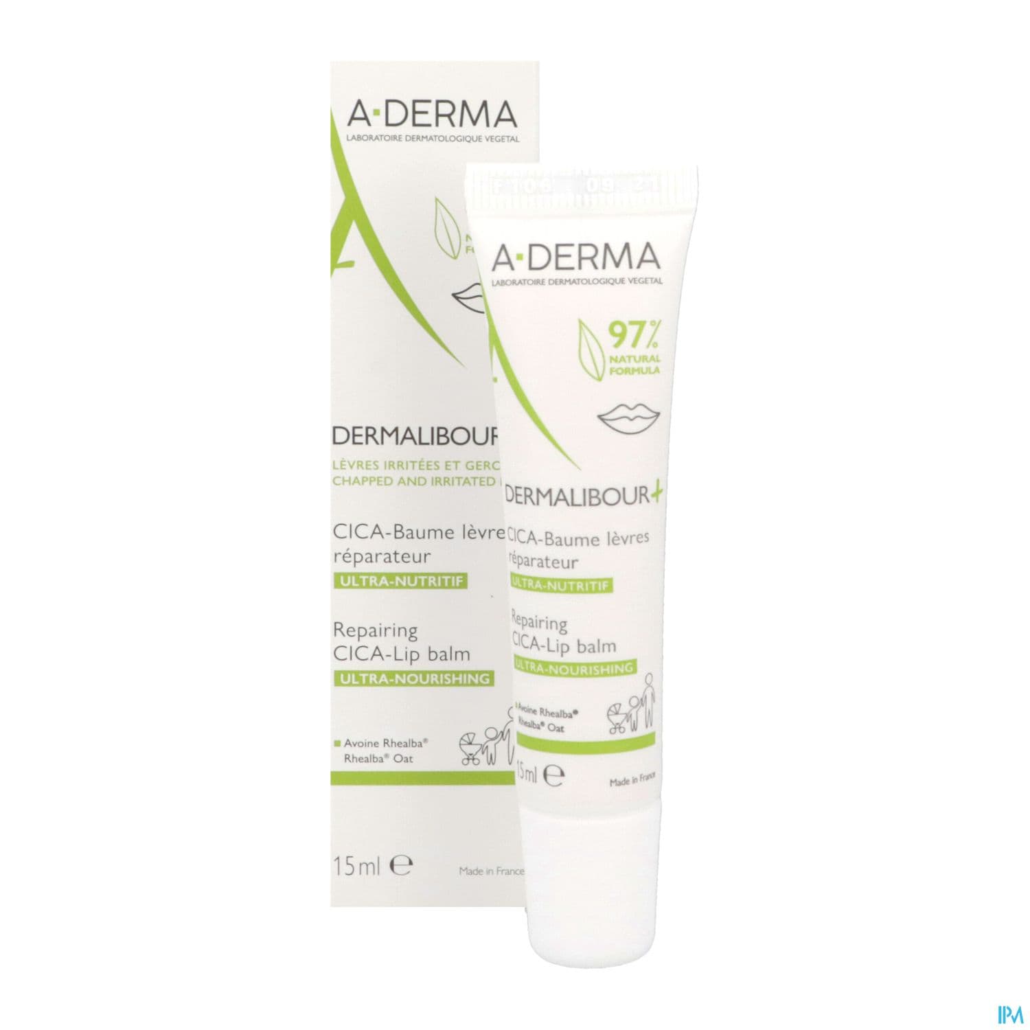 A-DERMA DERMALIBOUR CICA+ LEVRE 15
