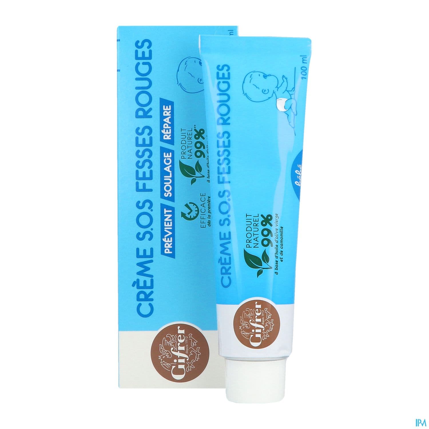 GIFRER CR SOS FESSE ROUGE 100ML