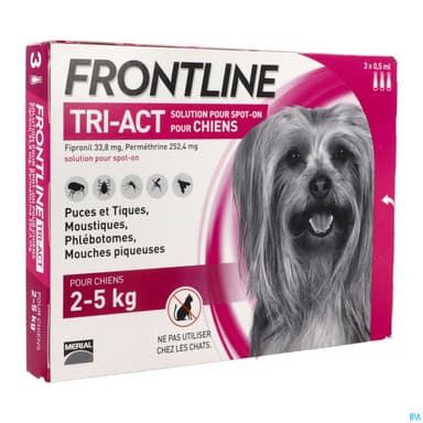 FRONTLINE TRI ACT CHIEN XS PIPET 3
