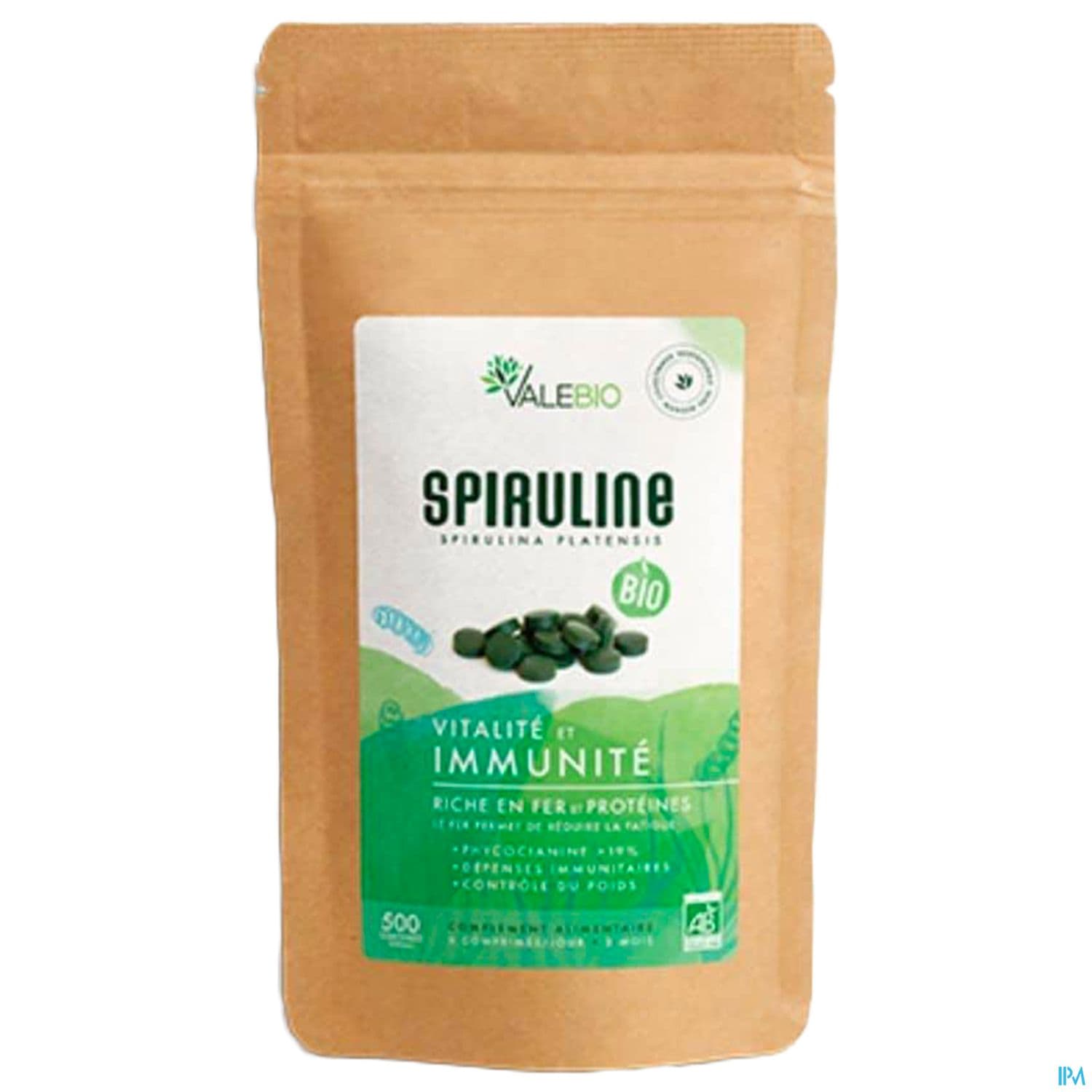 Valebio Complements Alimentaires Super Food Spiruline Bio Comprime 500