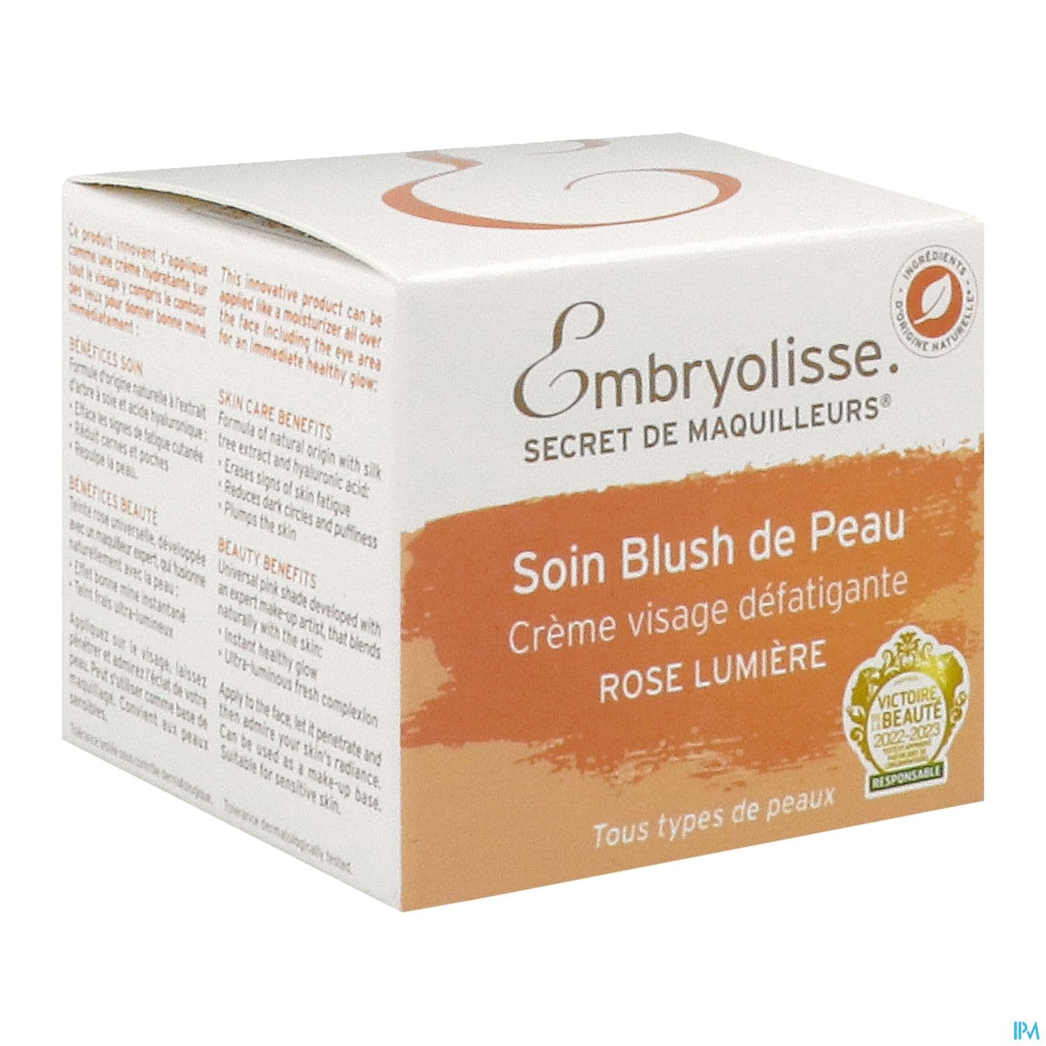 EMBRYOLISSE SOIN BLUSH ROSE 50ML