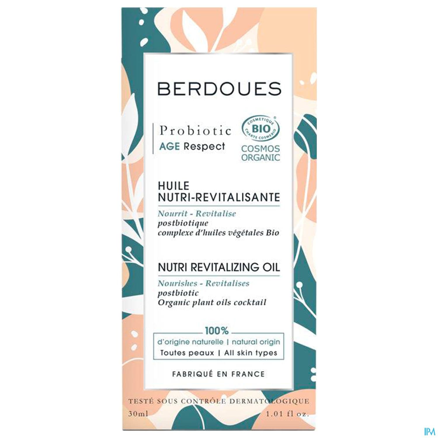 Berdoues Probiotic Huile Nutri Revitalisante Bio 30ml