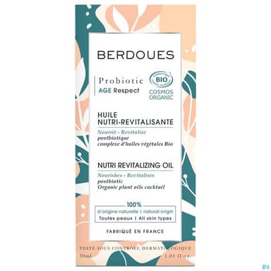 Berdoues Probiotic Huile Nutri Revitalisante Bio 30ml