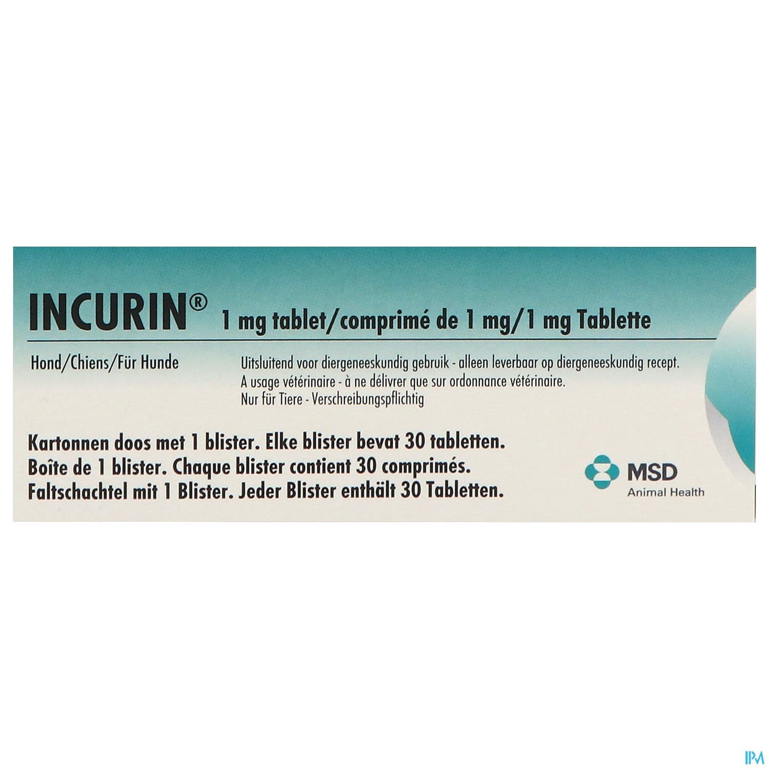Incurin 1mg Comprime 30
