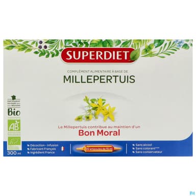 SUPERDIET MILLEPERTUIS BIO AMP20