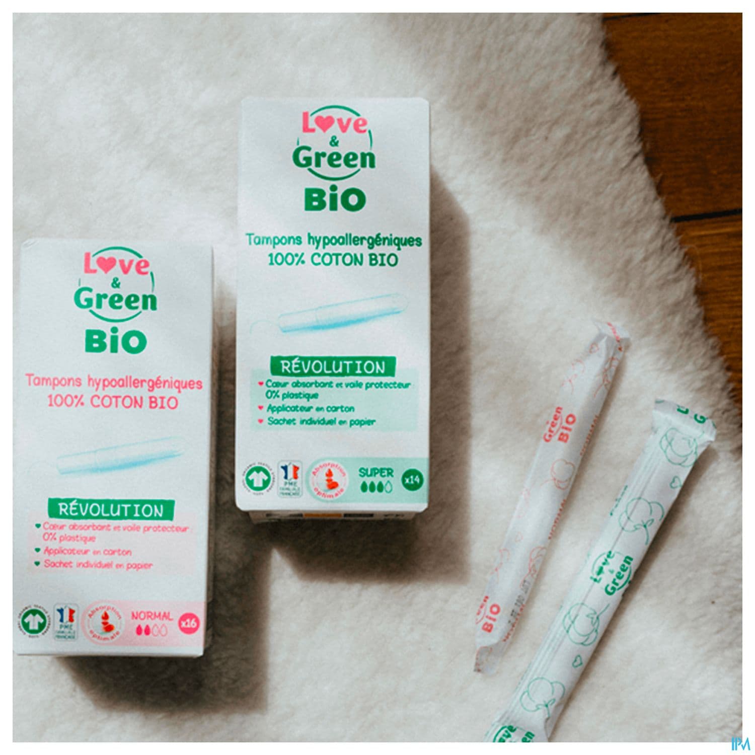 LOVE&GREEN TAMPON APPLIC NORMAL 16