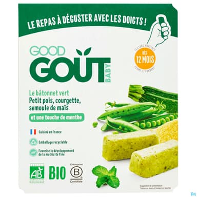 Good Gout Baby Le Batonnet Vert Bio 120g