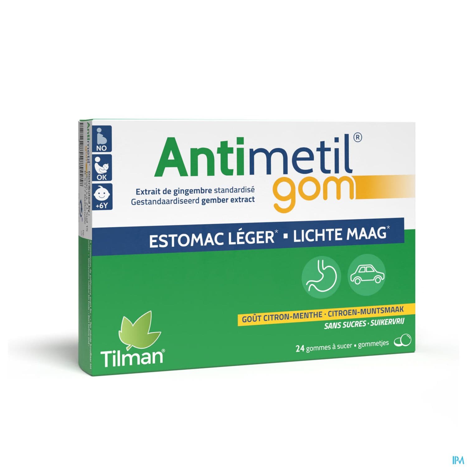 Tilman Antimetil Gommes Etats Nauseeux Gout Citron Menthe X24