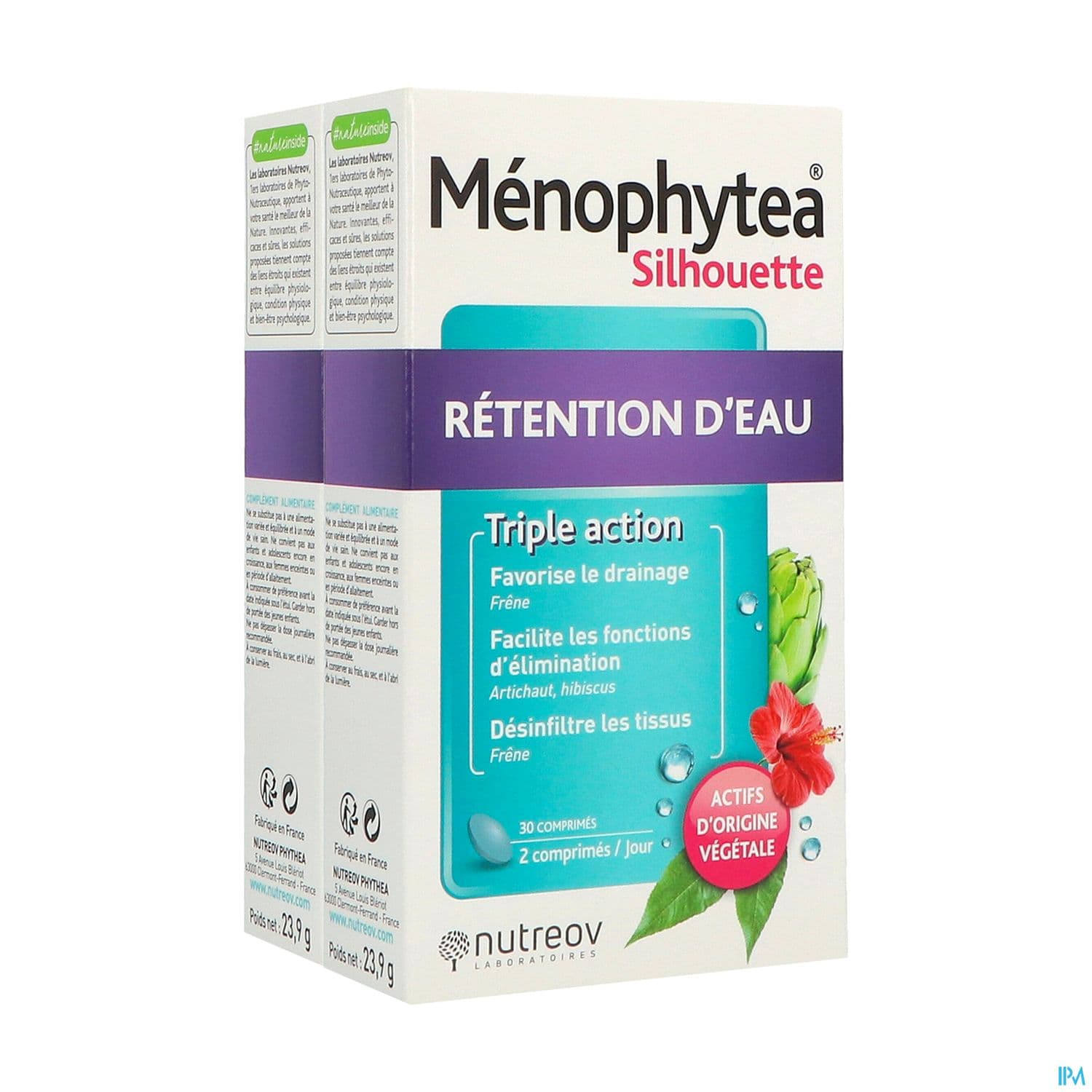 Nutreov Menophytea Silhouette Retention Eau Comprime 30 X2