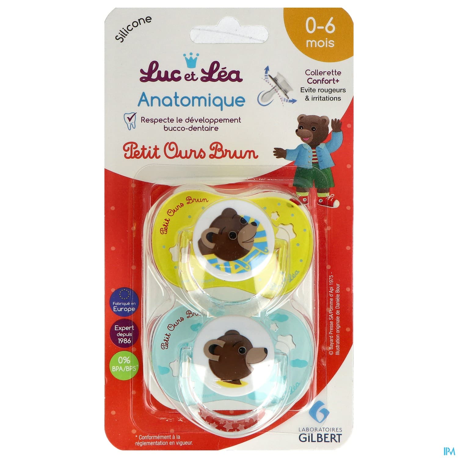 Luc Et Lea Sucette Anatomique Pob Anneau 0/6m X2