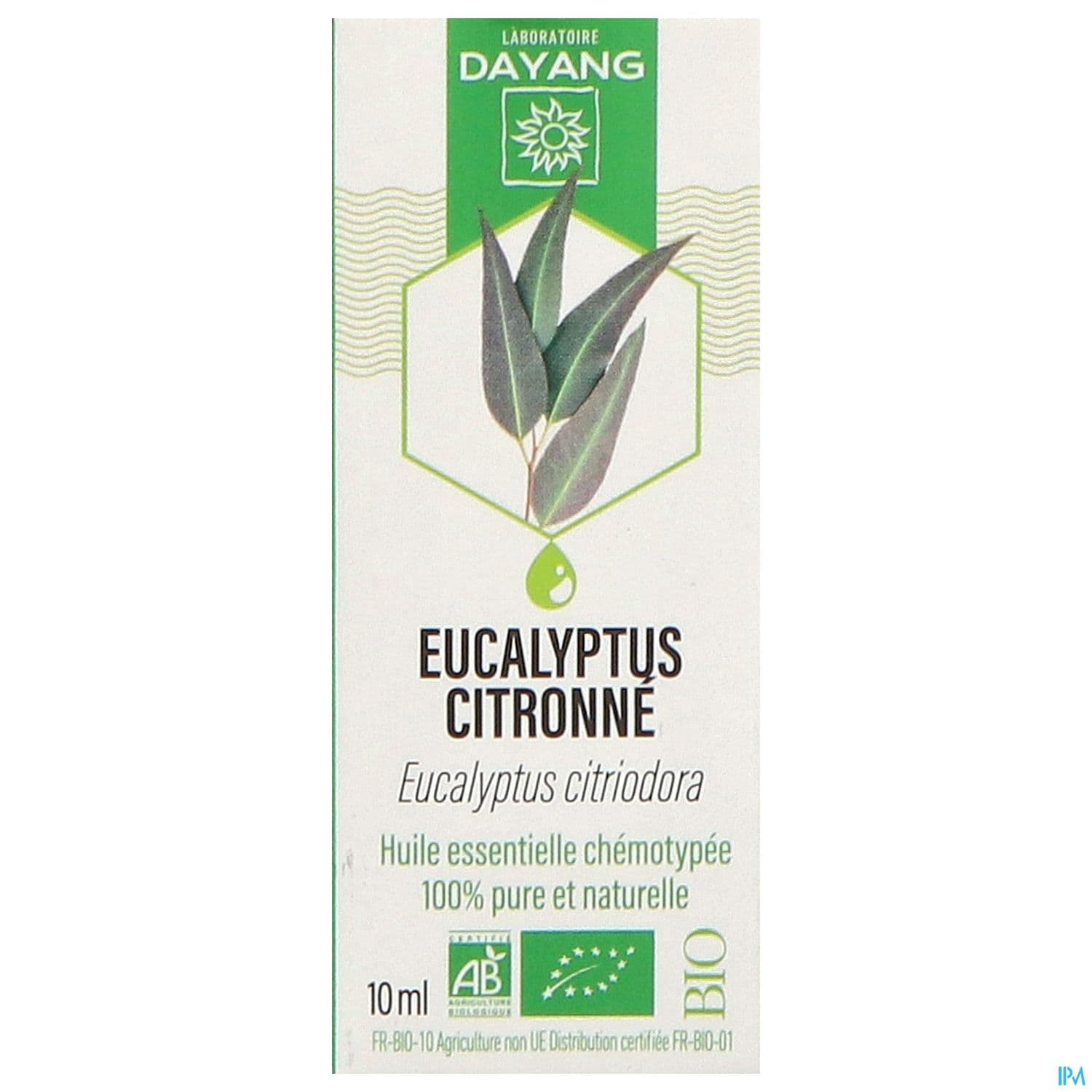 Dayang Huile Essentielle Eucalyptus Citronne Bio 10ml