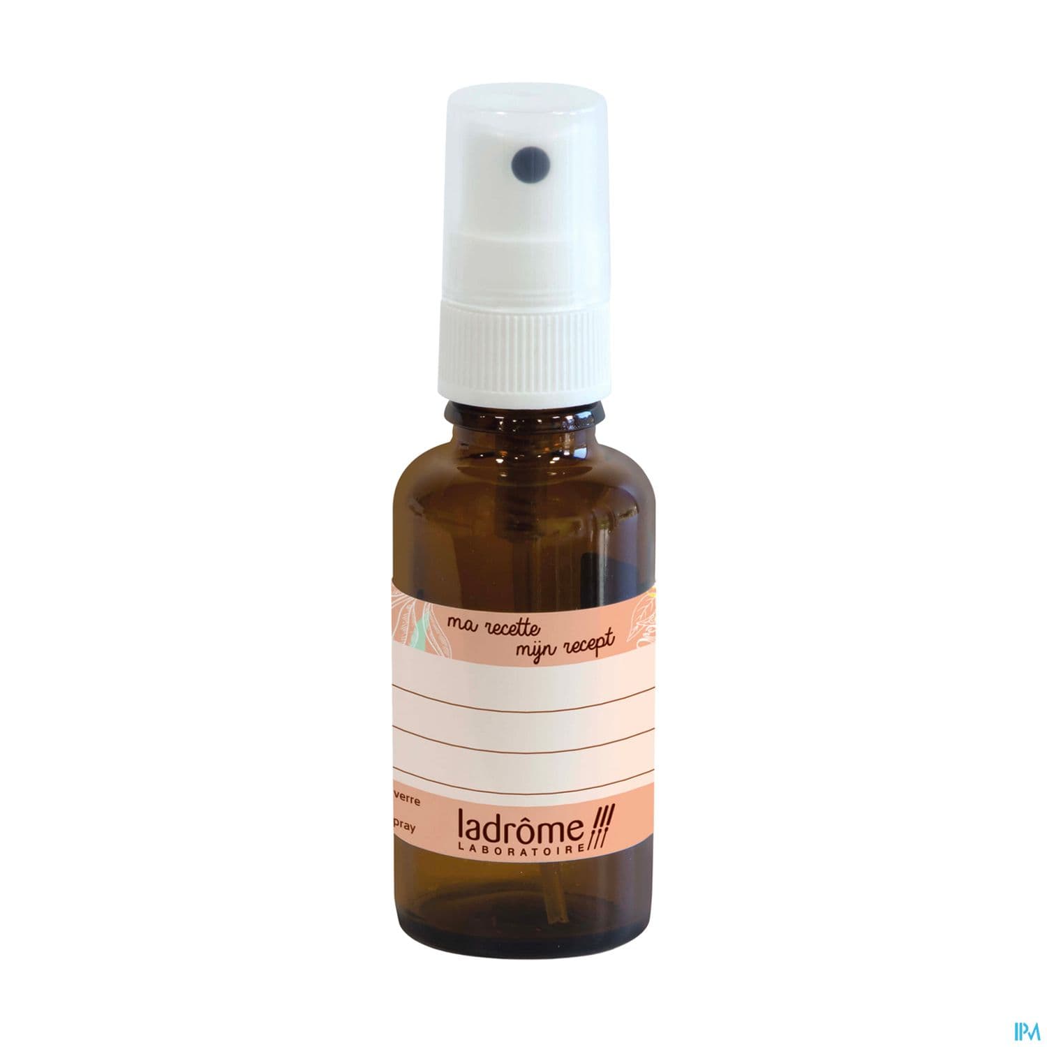 Ladrome Diy Flacon Verre Brun 30ml Vide Avec Pompe Spray