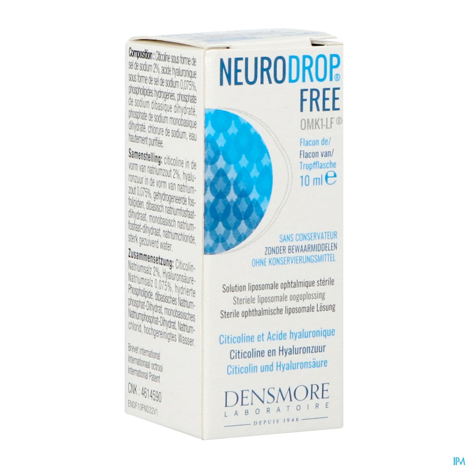 NEURODROPFREE SOL OPHTALMIQUE 10ML