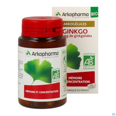 Arkogelules Ginkgo Bio Caps 45