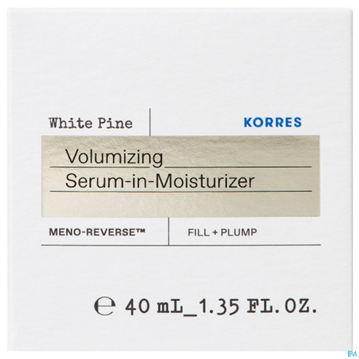 Korres Pin Blanc Creme Jour Peaux Normales Serum En Creme Volumateur 40ml