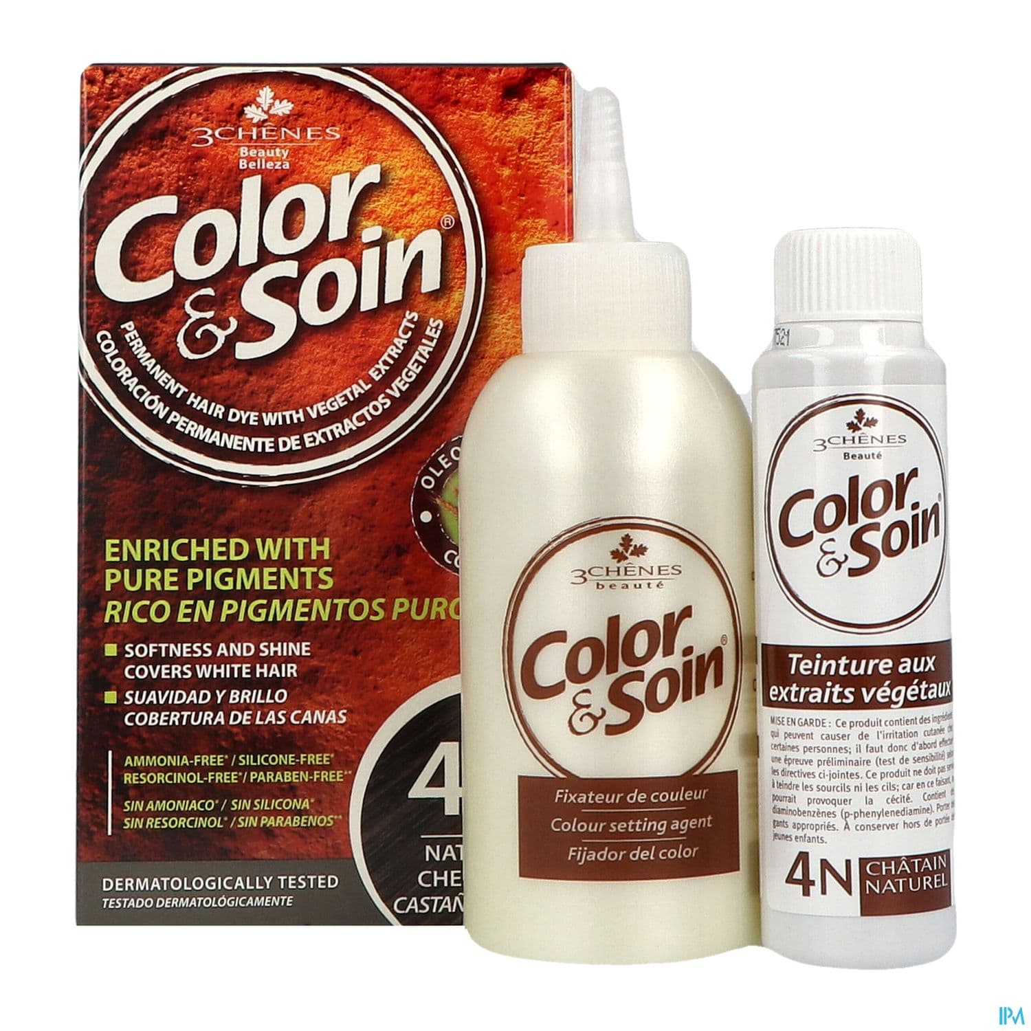 3 CHENES COLOR/SOIN CHAT NATUR 4N
