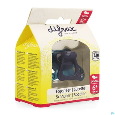 Difrax Sucette Dental 6/12mois