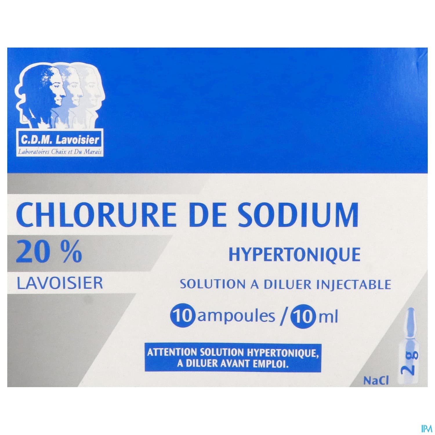 Lavoisier Sodium Chlorure 20% Solution Injectable 10ml 10