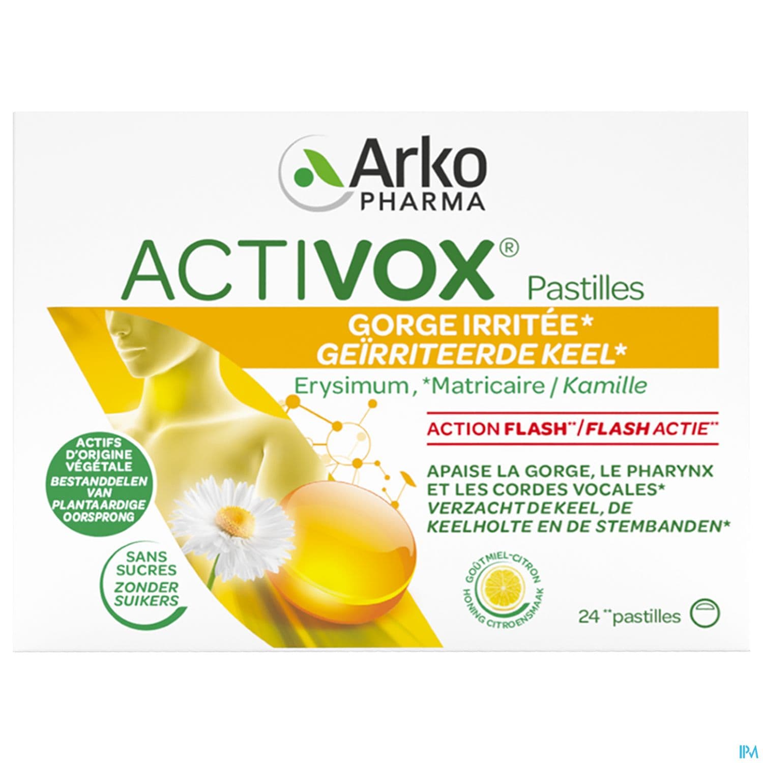 ACTIVOX PASTILLE MIEL CITRON