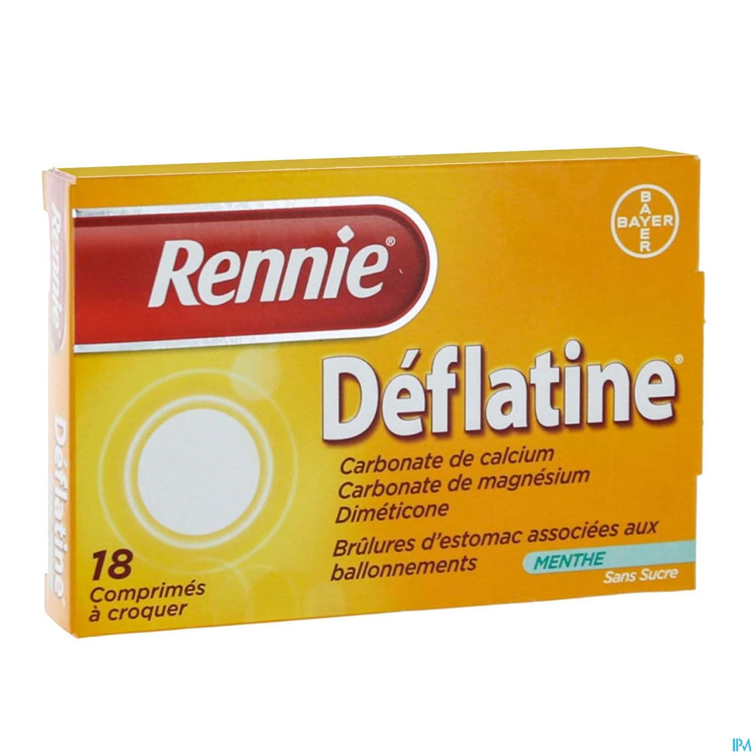 Rennie Deflatine Comprime A Croquer 18