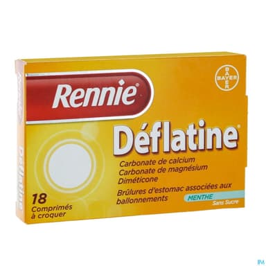 Rennie Deflatine Comprime A Croquer 18