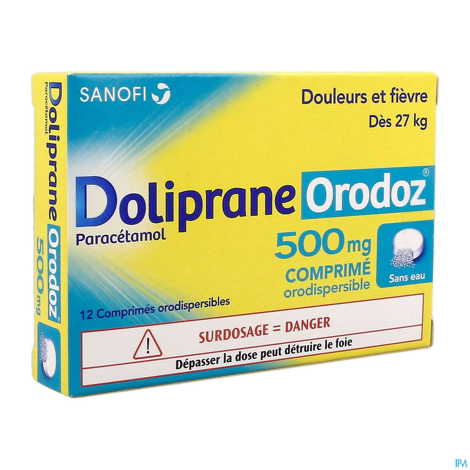 Dolipraneorodoz 500mg Comprime Orodispersible 12