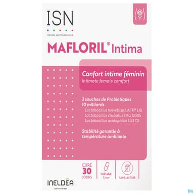 Ineldea Isn Mafloril Intima Soutient La Flore Vaginale Gelule 30