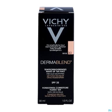 Vichy Dermablend Fluide Fond De Teint Correcteur 30 Beige 30ml