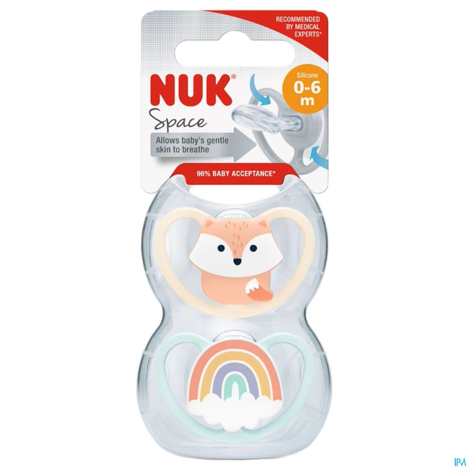 Nuk Sucette Silicone Space 0/6m Garcon X2