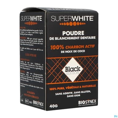 Superwhite Black Edition Charbon Poudre 40g