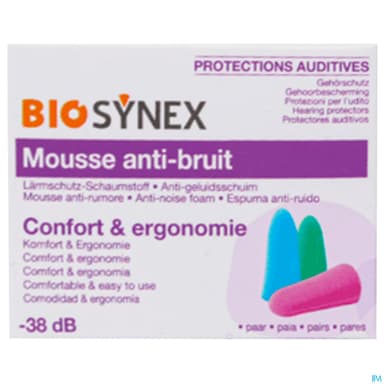 BIOSYNEX PROT AUDITIV MOUSSE 6PAIR