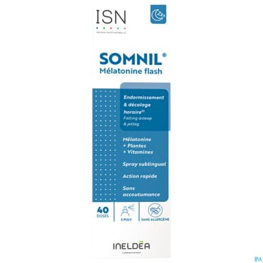Ineldea Isn Somnil Melatonine Flash Spray Sublingual 20ml
