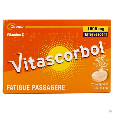 Vitascorbol 1g Comprime Effervescent 20